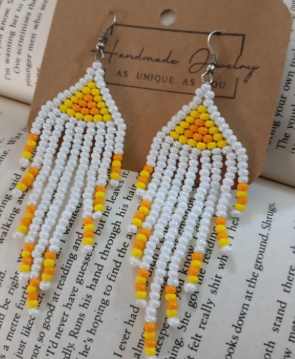 Beaded Long Earrings