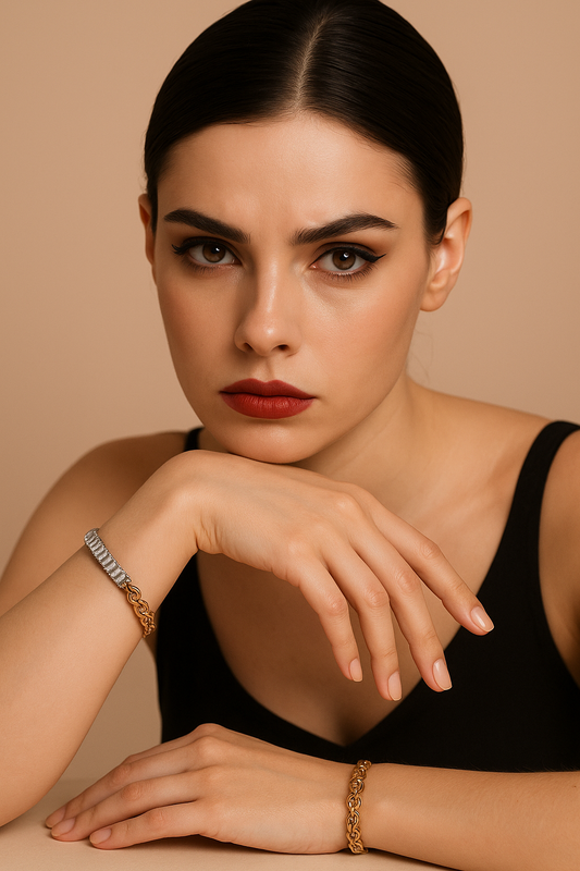 Luxe Dual-Tone Link Bracelet