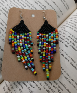 Beaded Long Earrings