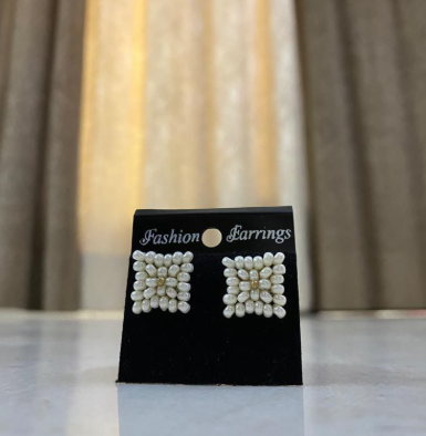 Handmade Beaded Blossom Studs