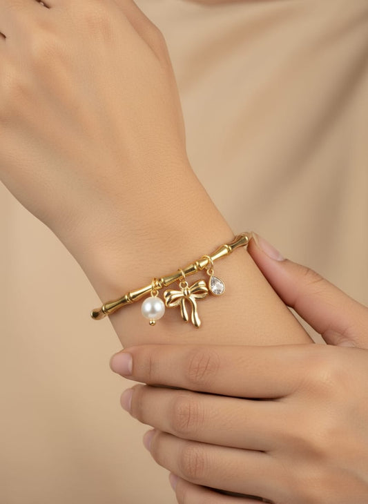 Golden Grace Charm Bracelet