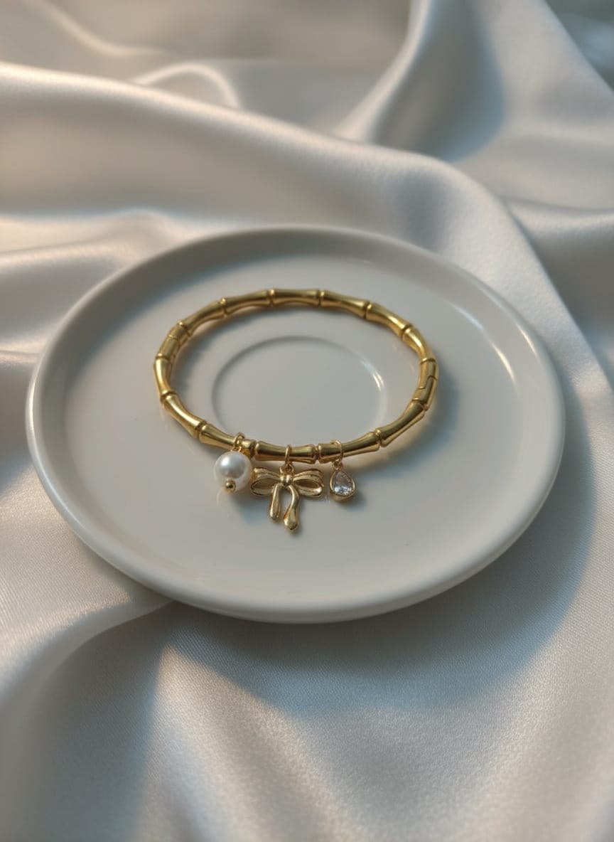 Golden Grace Charm Bracelet