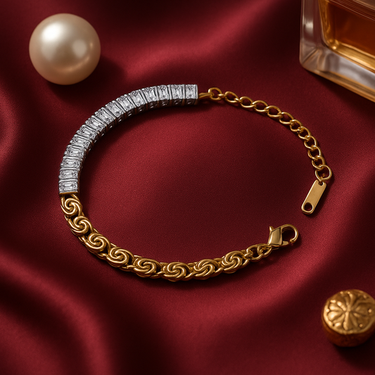 Luxe Dual-Tone Link Bracelet